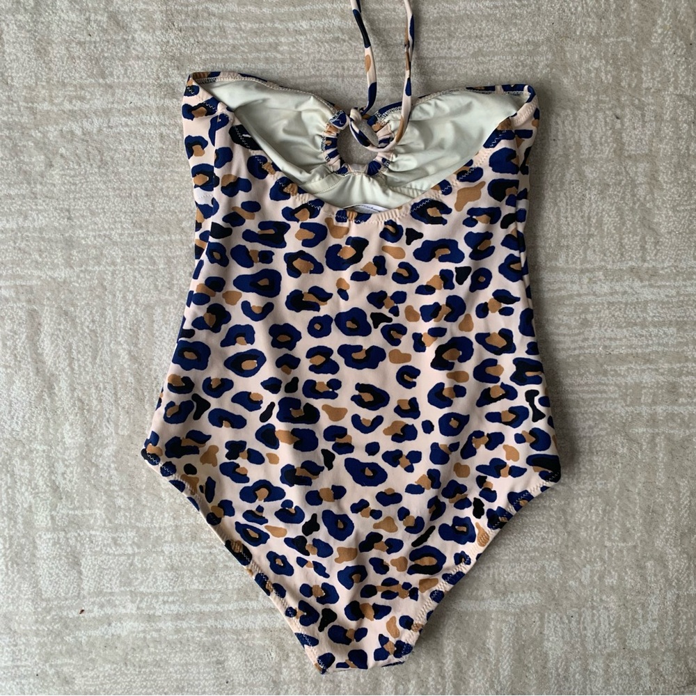 Diane Von Furstenberg Leopard Print One Piece Swimsuit - Picture 4 of 7